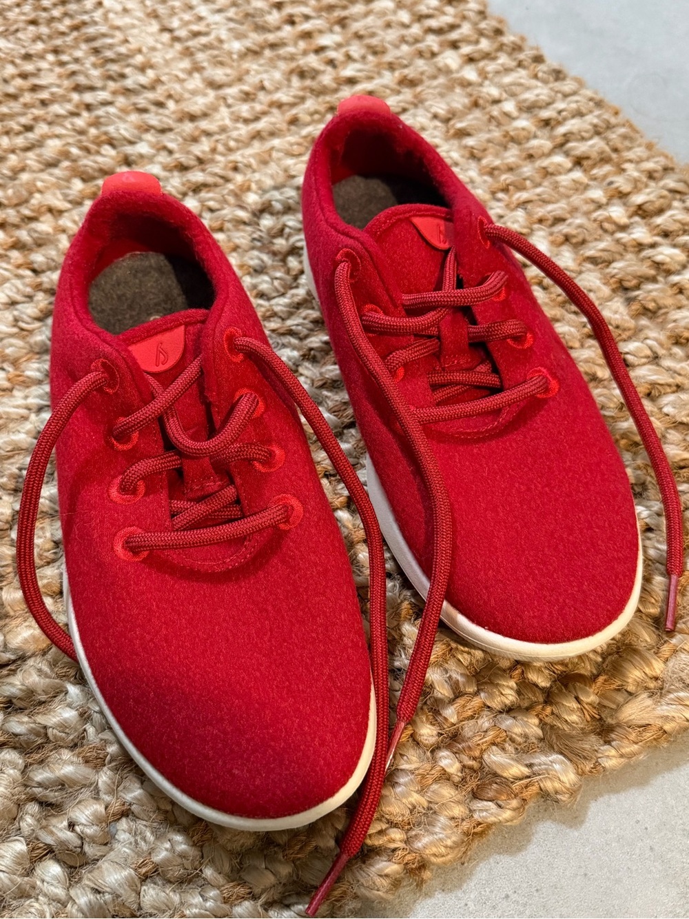 Allbirds Red Casual Lace-Up Sneakers